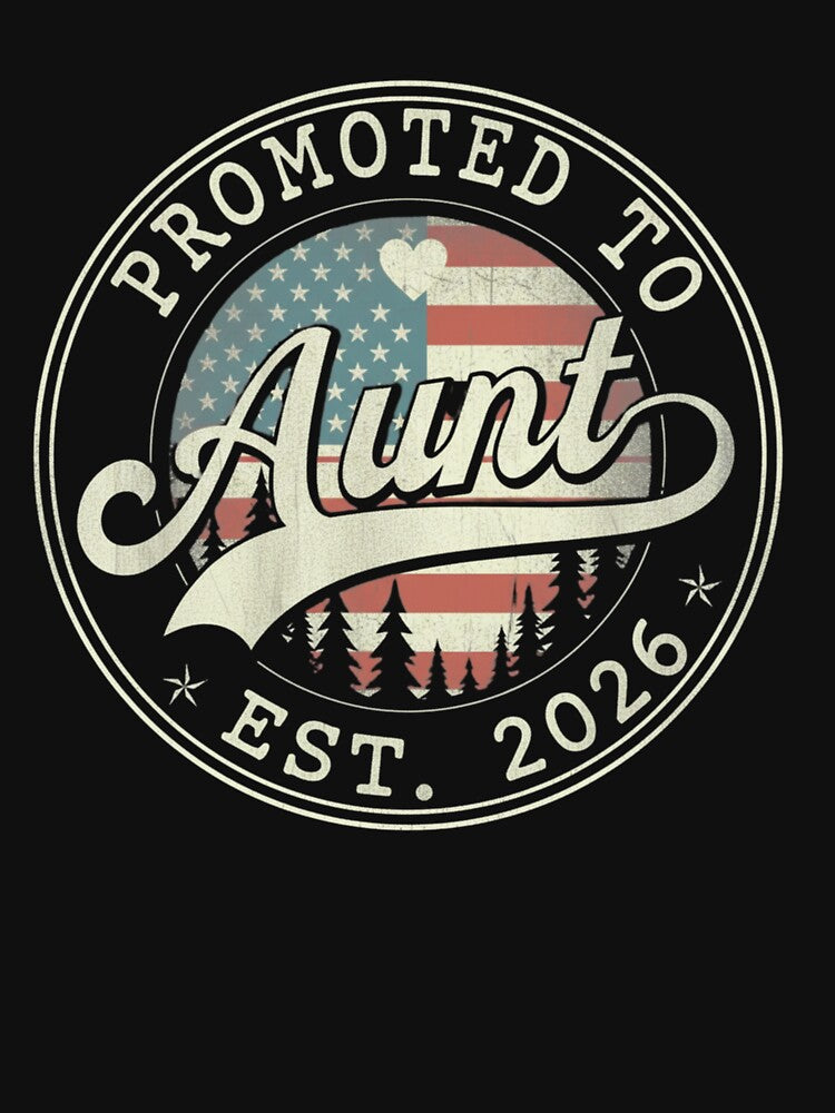 Promoted To Aunt Est. 2026 New Aunt Pregnancy Announcement by salmzouriart