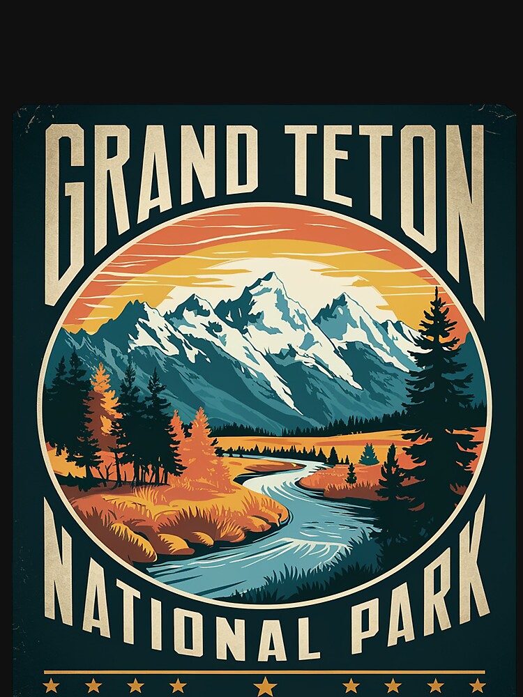 Grand Teton National Park Hiking Camping Outdoor by MarryIsMonth