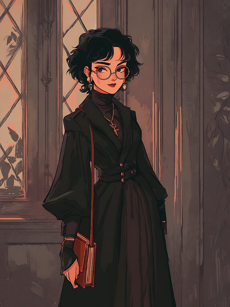Gothic Dark Academia Fashion by bapupa