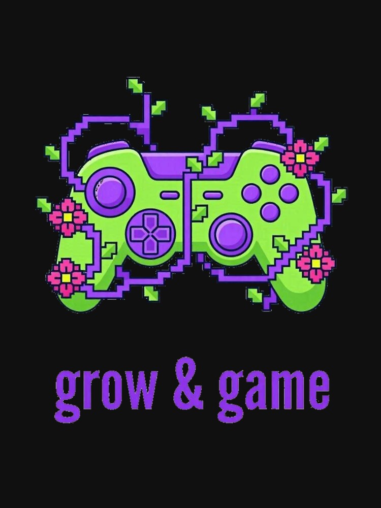 Grow & Game - Plant Gamer Controller with Pixel Flowers by Dabis26