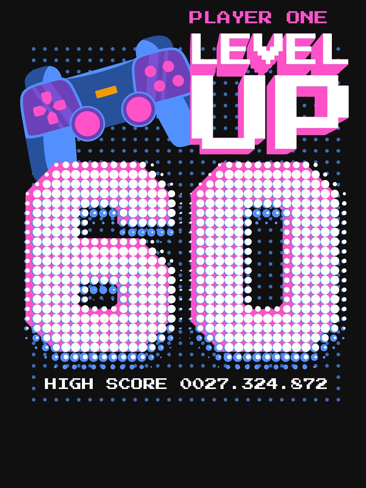 Player One Level Up 60 by patternprint1