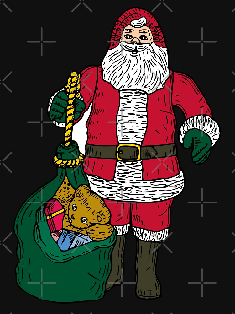 Vintage Retro santa claus Christmas by HarithHilali