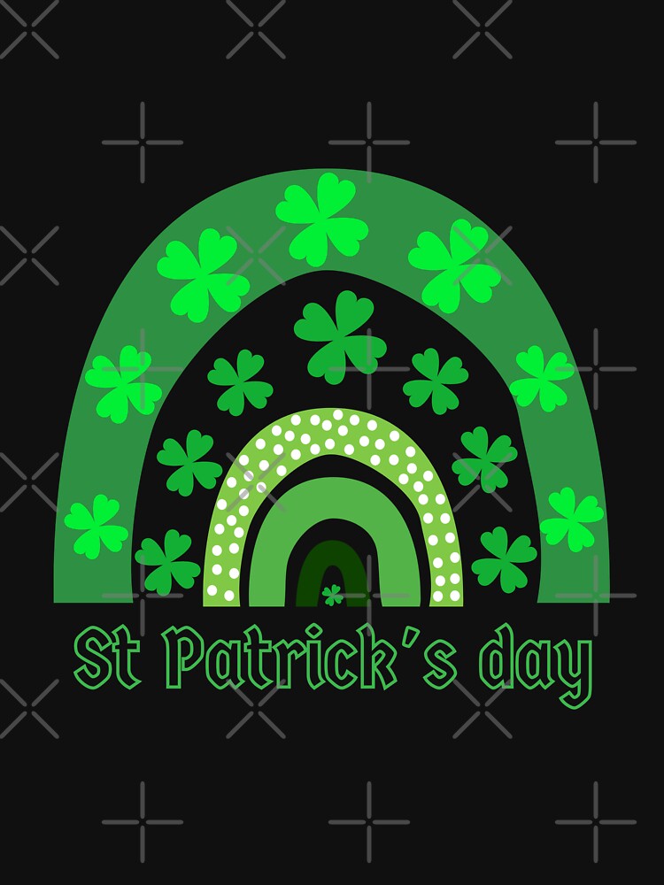 St Patrick's Day Delight Green Rainbow Celebration by Peksli