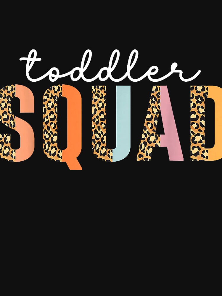 Leopard Toddler Squad Teacher Kindergarten Pre-K Teacher Fun T-Shirt by Othinus