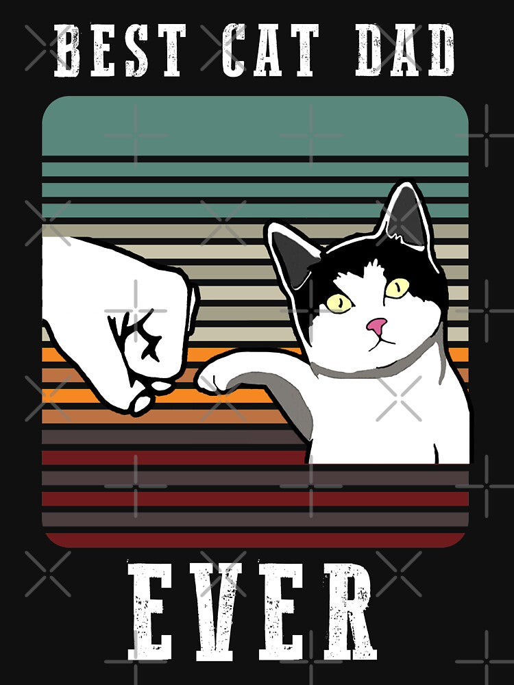 Best Cat Dad Ever Funny Cat Lover Gift by samer11