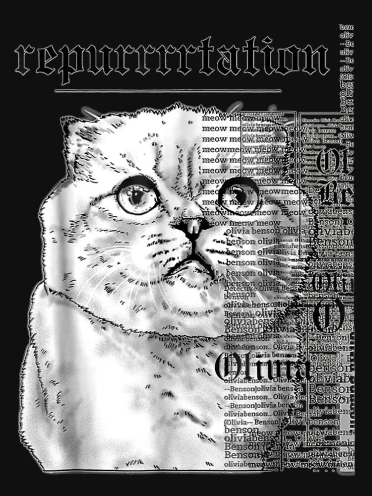 Taylor White Cat Tee Swift Rep Tour by SteveKubi