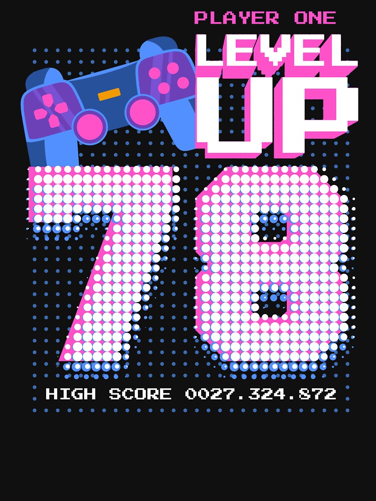 Player One Level Up 78 by patternprint1