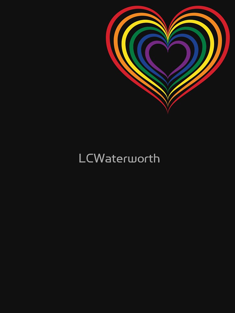 Vintage Rainbow Heart Pride Retro Aesthetic by LCWaterworth