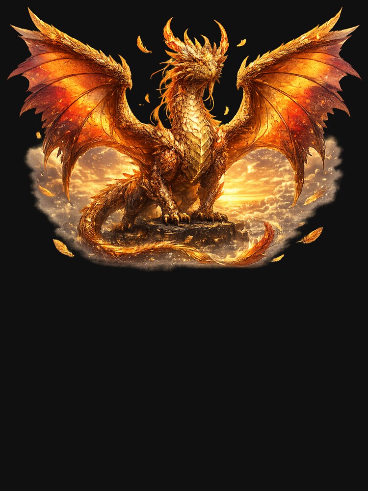 Golden Dusk Dragon by ESSClothing