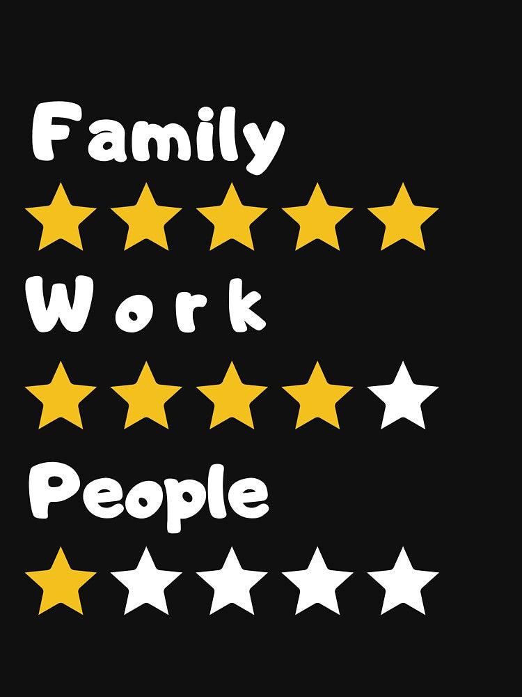 family,work,people t shirt classic by fou-design
