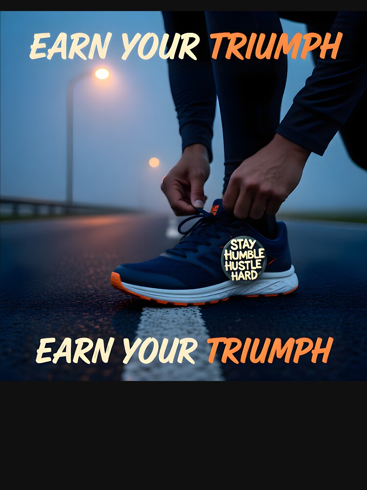 Earn Your Triumph: Solitary Athletic Preparation and Hustle Discipline Ad by Creative-RE