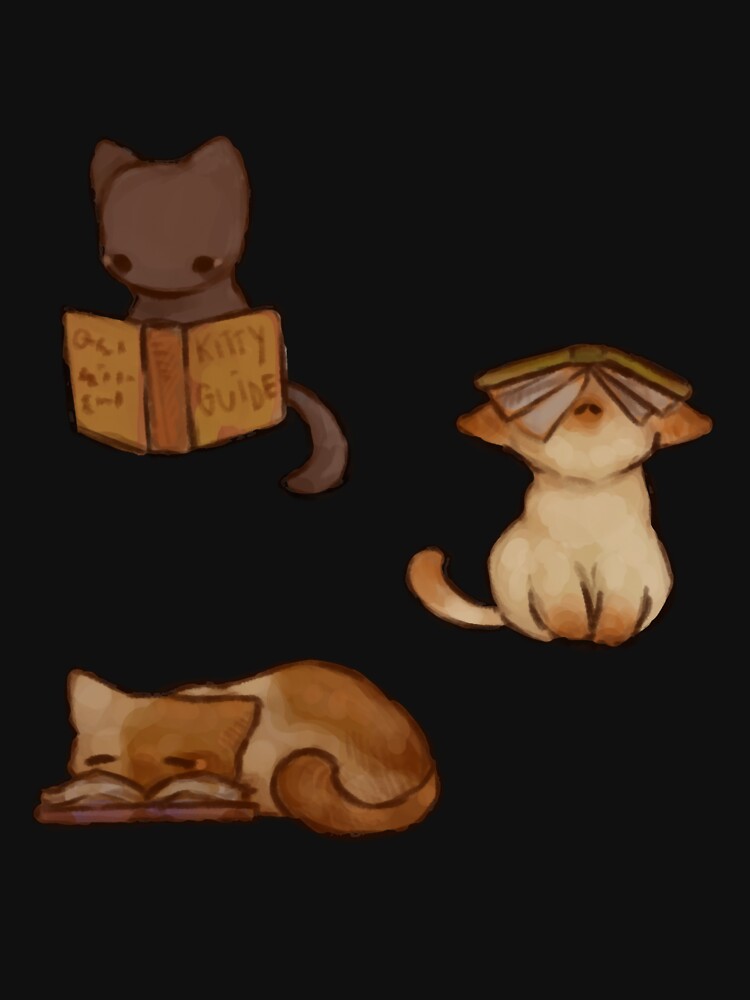 Reading cats by MasenRin