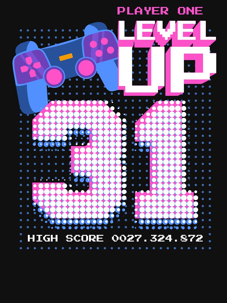 Player One Level Up 31 by patternprint1