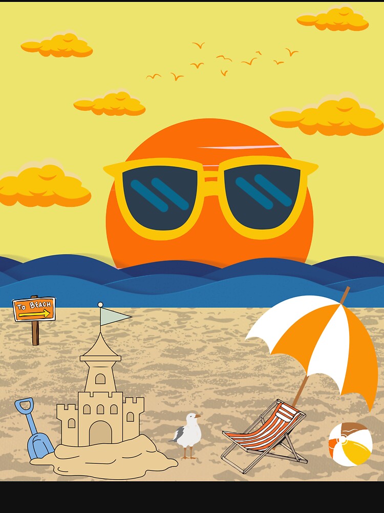 Pop Art Series Beach Art by Homyar