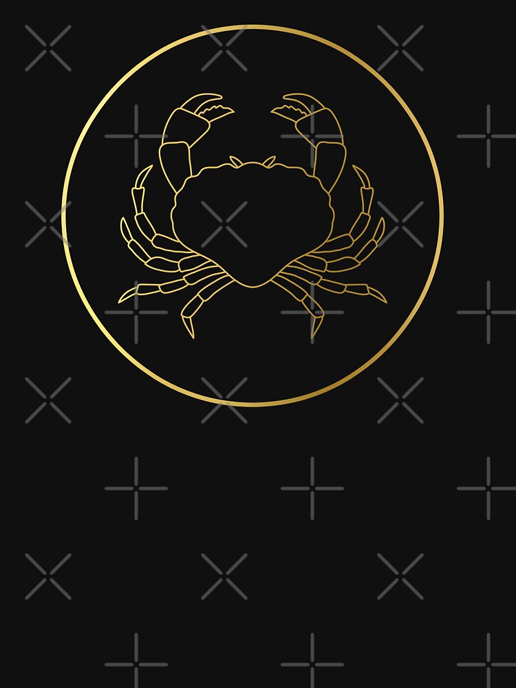 Cancer Zodiac Art Gold by Felicity-K