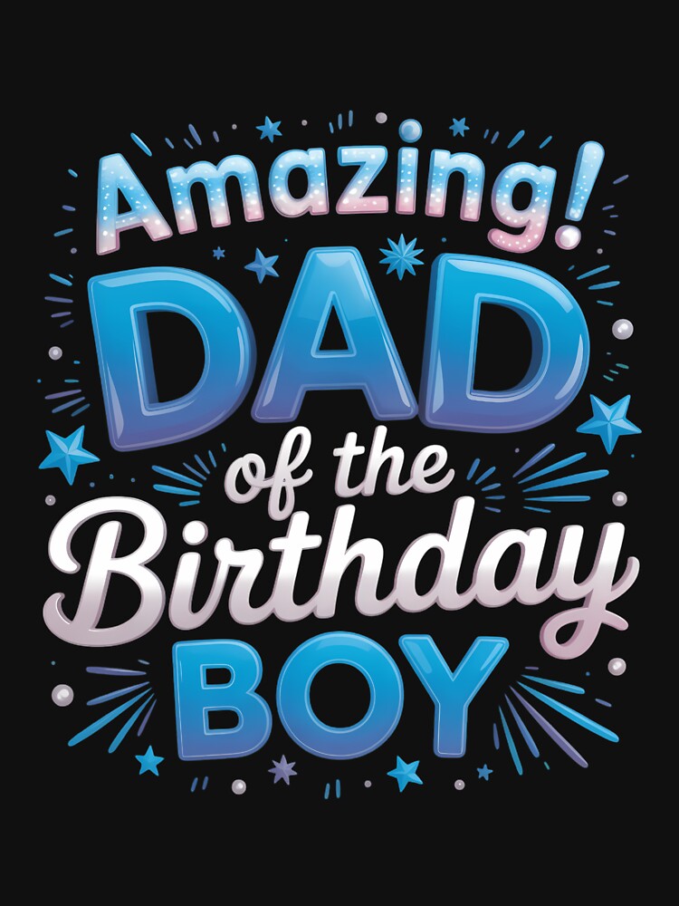 Dad of the Birthday Boy Matching Family Father by CruelShadesSt