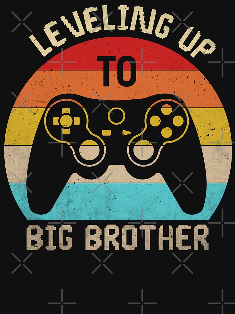 Leveling up to Big Brother, gamer vintage new brother Toddler by Dapper-Art