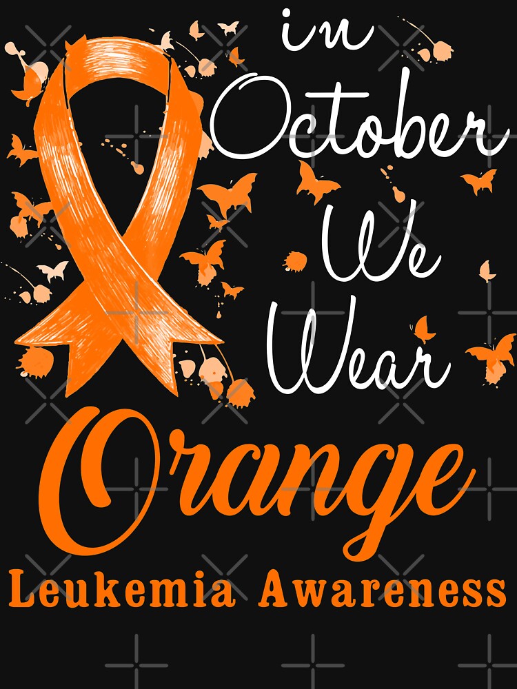 In October We Wear Orange Ribbon Leukemia Awareness by largellie