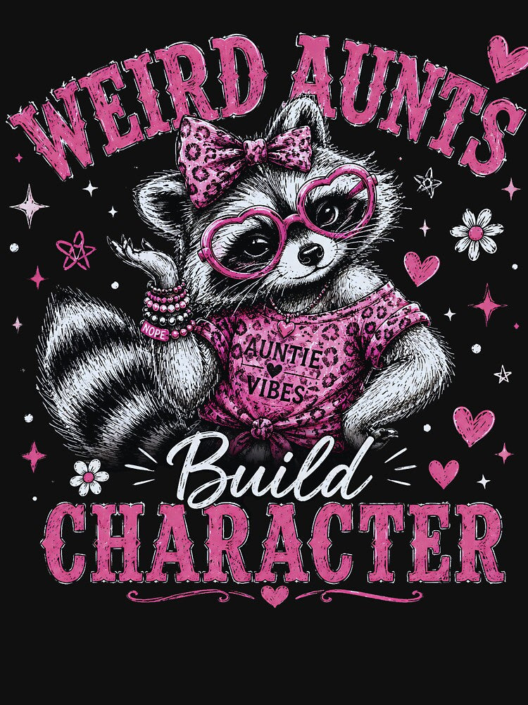 Weird Aunts Build Character Funny Feral Raccoon Aunt by Kyzed