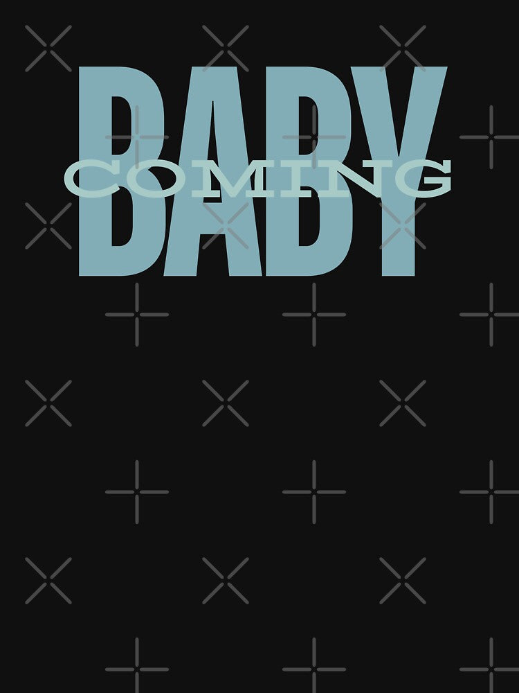 Baby Coming - Baby Announcement  - Blue, Boy by BellaLovi