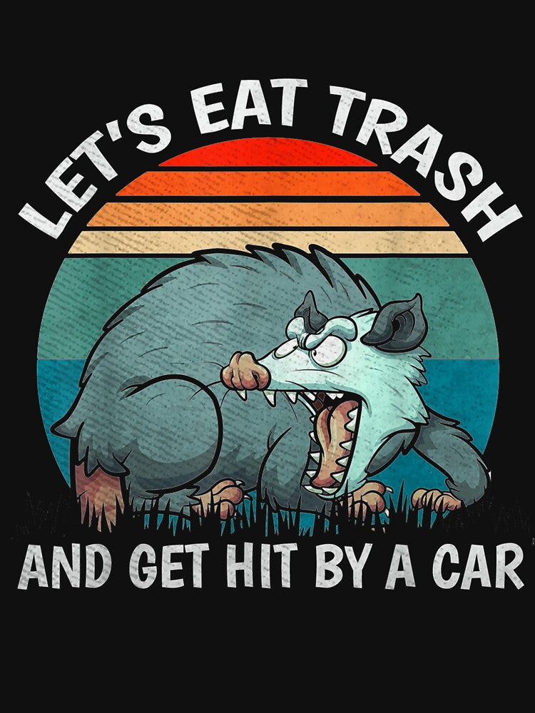 Let's Eat Trash Get Hit By A Car Vintage Opossum by JohnsonEdwards