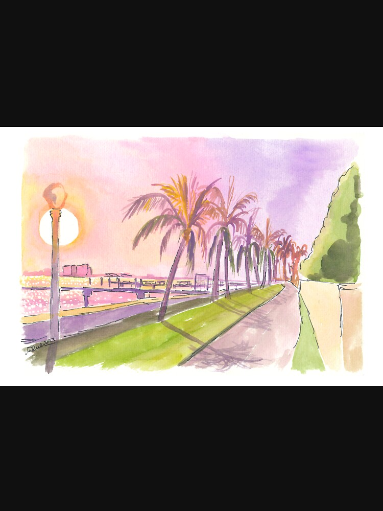 Sunset on Palm Beach Florida Lake and Bikeway by artshop77