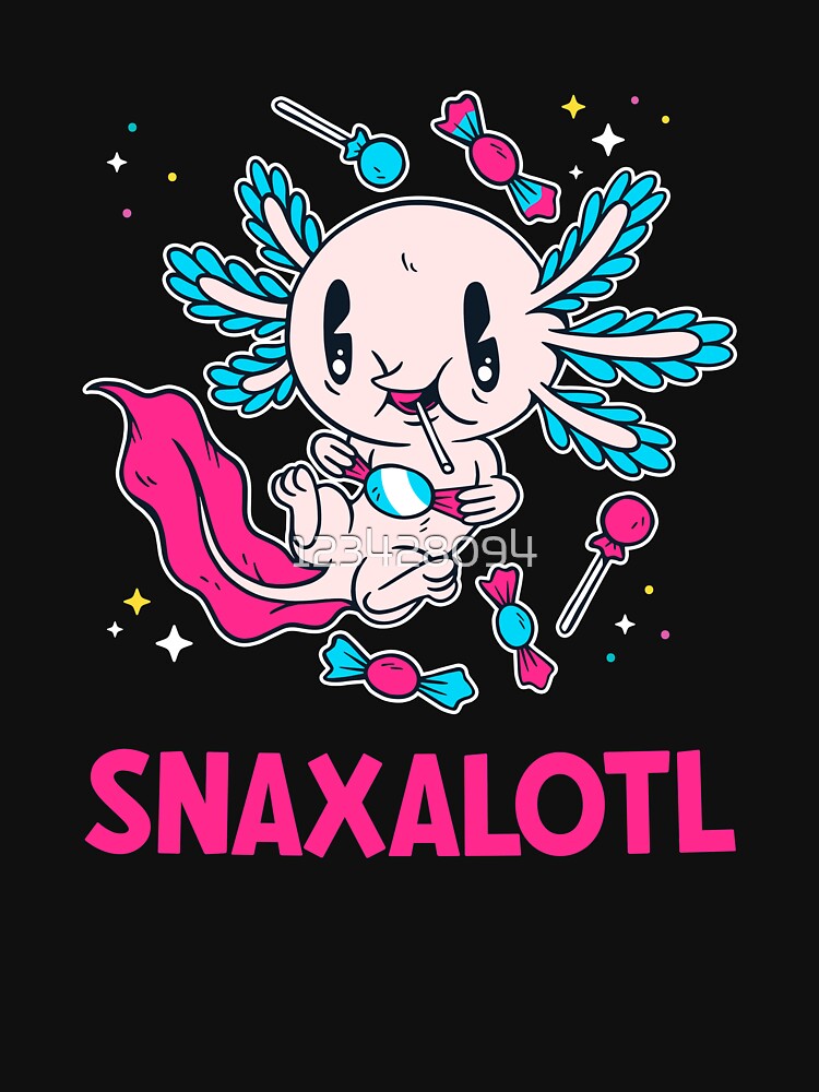 Cute Axolotl Kawaii Snaxalotl by 123428094
