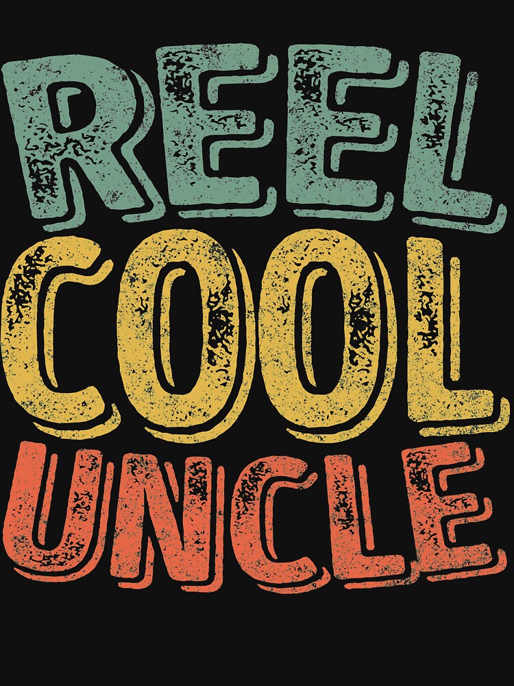 Reel Cool Uncle Shirt Fisherman Christmas Gift Father's Day by KuznecovaDesign