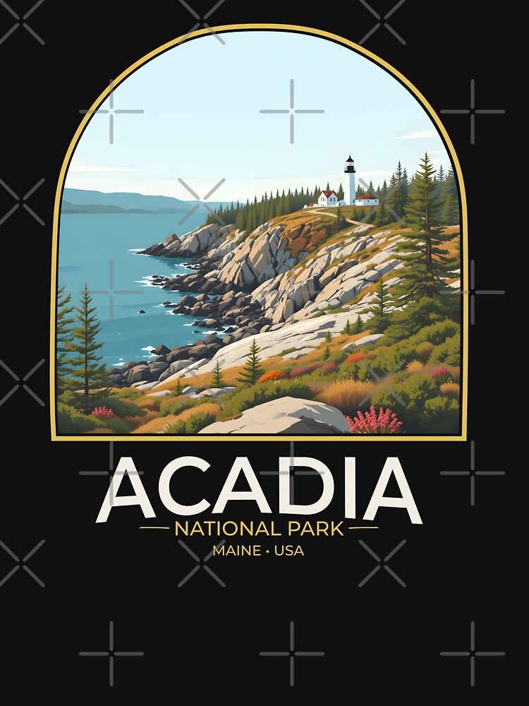 Acadia National Park – Travel Poster Nature Landscape by wildexperience