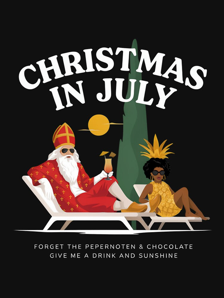 Christmas In July – Sinterklaas Funny Dutch Belgian Holiday Shirt Pepernoten Forget Gift V2 by DarylWelsh2024