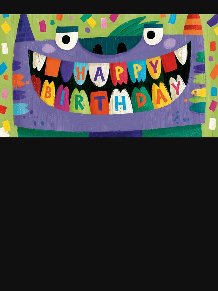 Happy Birthday Funny Monster For Kids by sheprint