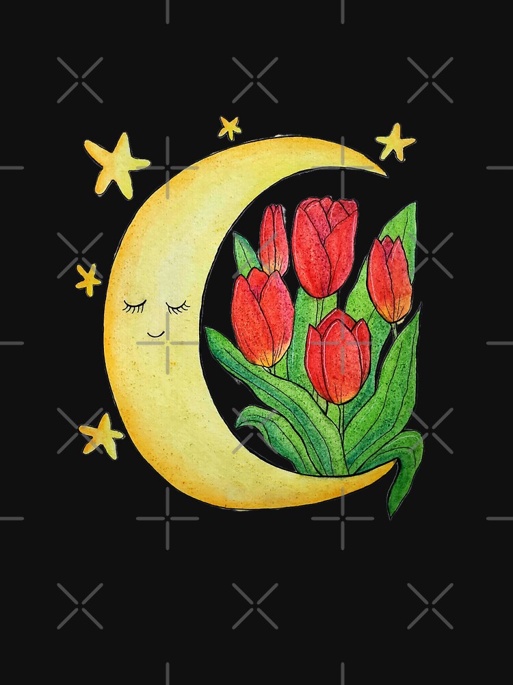 Tulips on moon by Paintedhues