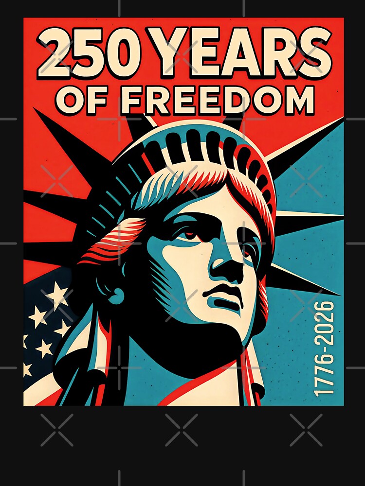 Pride in 250 Years of Freedom 1776-2026 Independence Day 4th of July by gear-posters