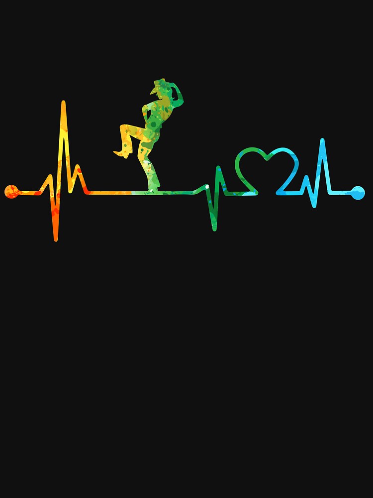 LINE DANCE HEARTBEAT WATERCOLOR, LINE DANCE WATERCOLOR, LINE DANCE HEARTBEAT by WinghiDesign