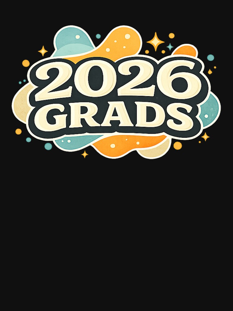 2026 Grads Fun Color Splash Badge by PunchDrop