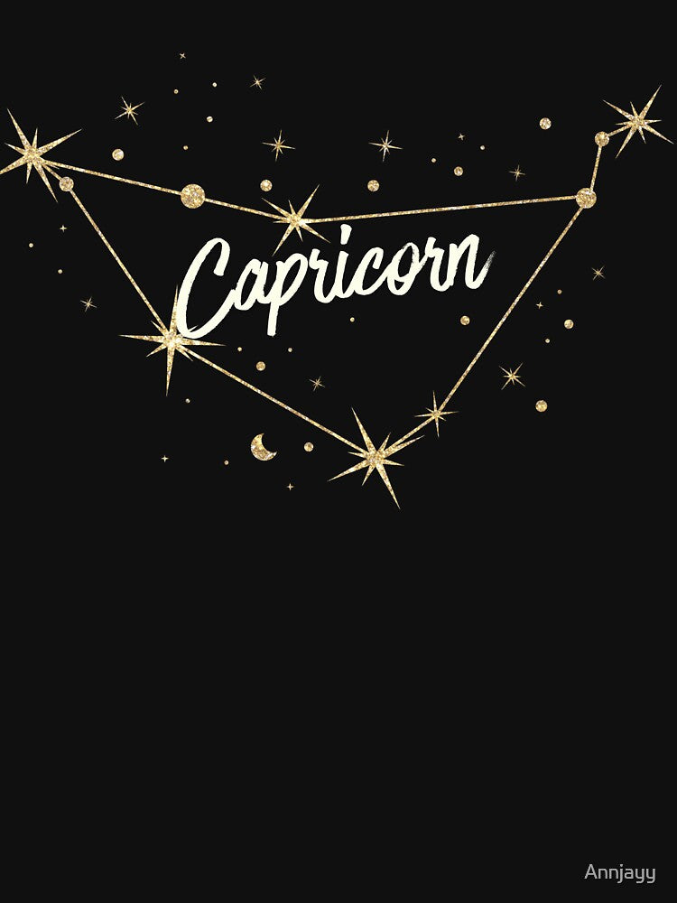 Capricorn Star Sign Constellation Design by Annjayy