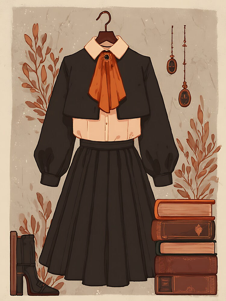 Moody Dark Academia Fashion by bapupa