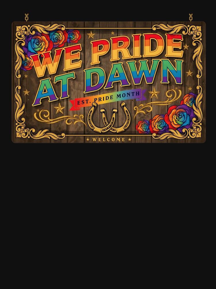 We Pride At Dawn Cowgirl Equality Graphic for Pride Month by Redgiant87x