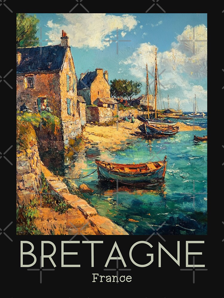 A Vintage Illustration of Bretagne - France by GoodOldVintage