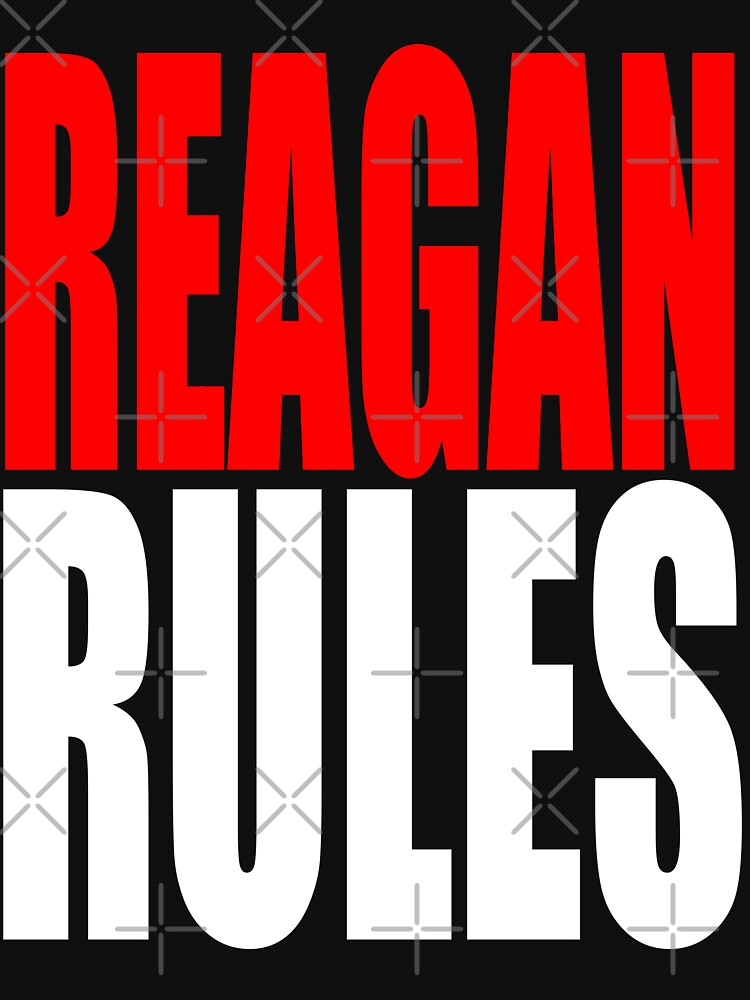 Reagan Rule Gender Reveal Baby Shower Cute Gift T Shirt Red White Blue by arcadetoystore