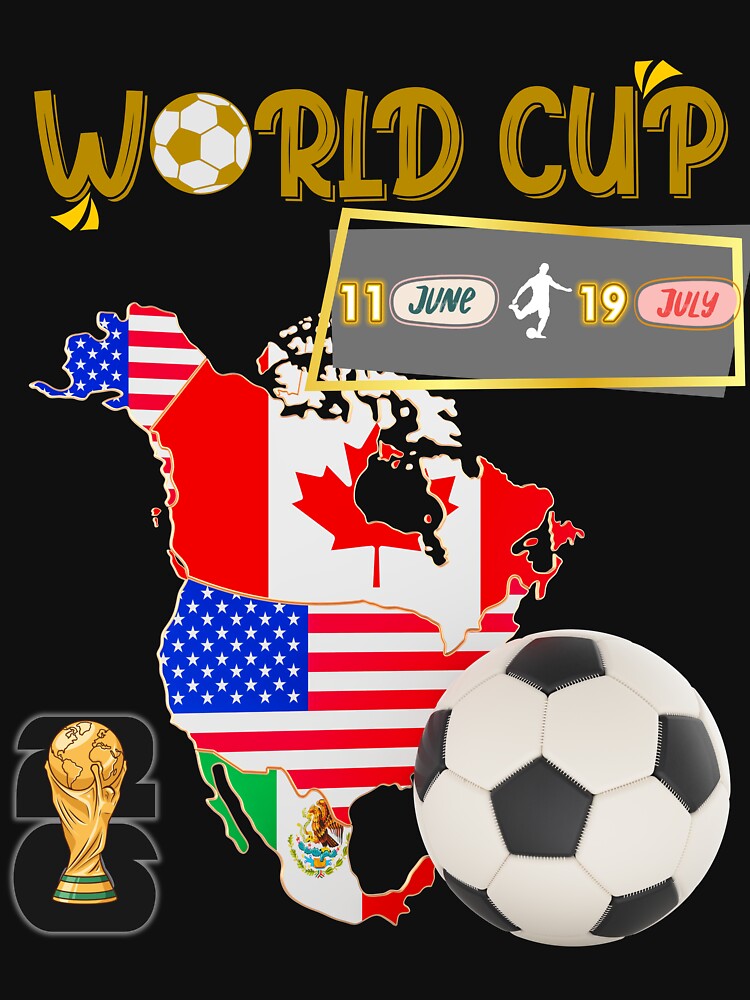 World Cup 2026 North America USA Canada Mexico Soccer Fan by E20STUDIO