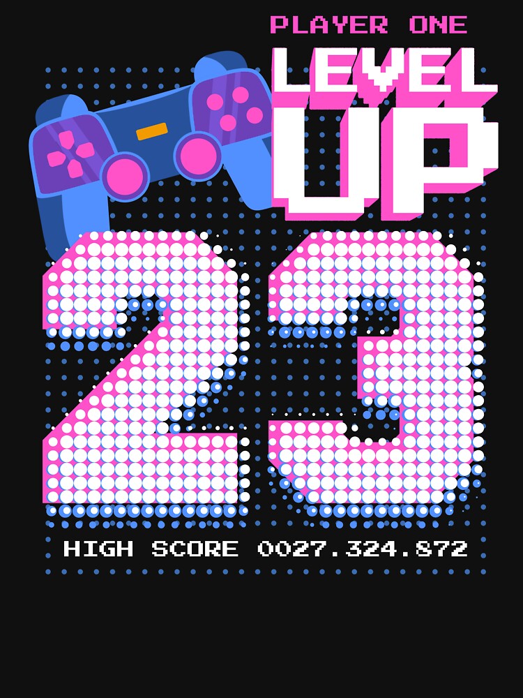 Player One Level Up 23 by patternprint1