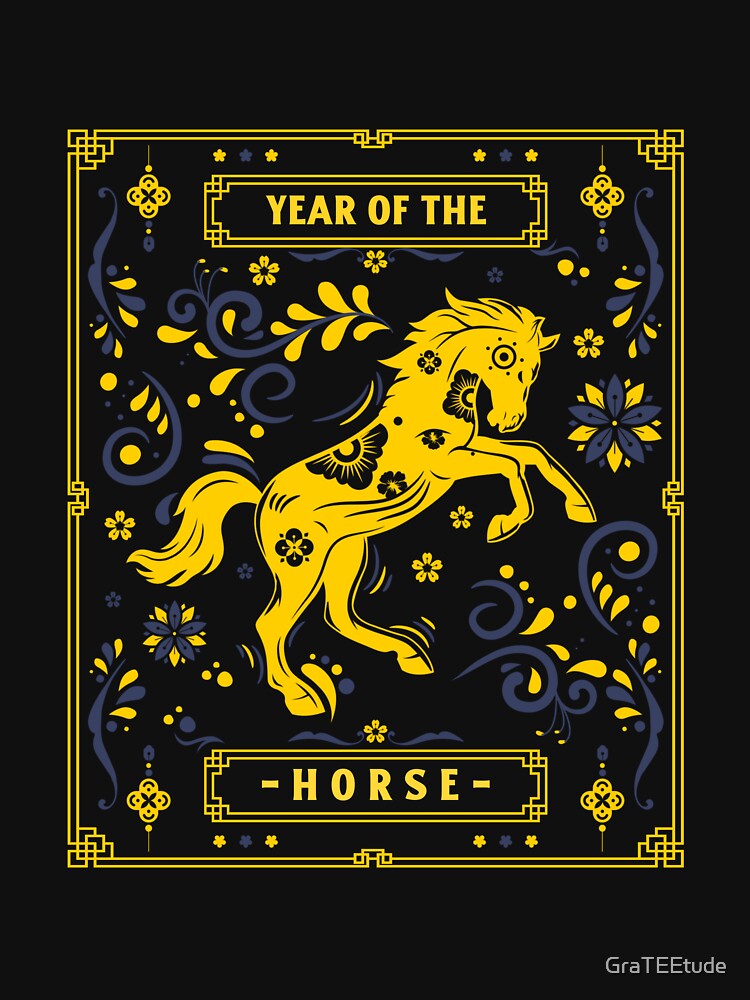 Year Of The Prancing Horse Stallion by GraTEEtude