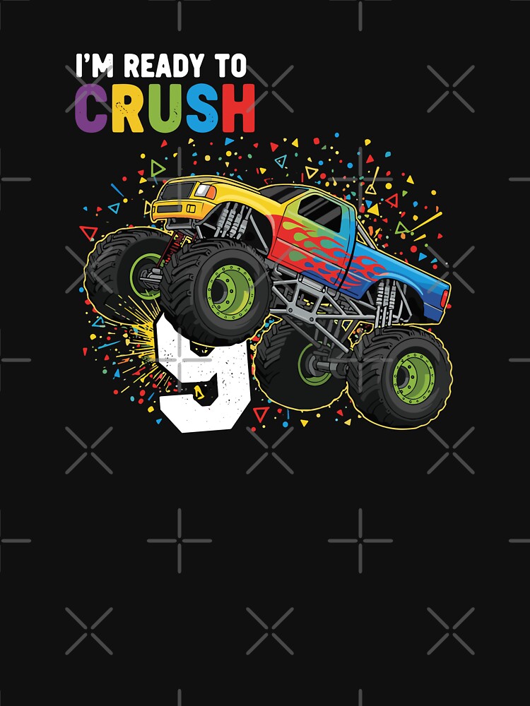 I'm Ready To Crush 5 Monster Truck Birthday Boy Five Year Old by PopStars1993