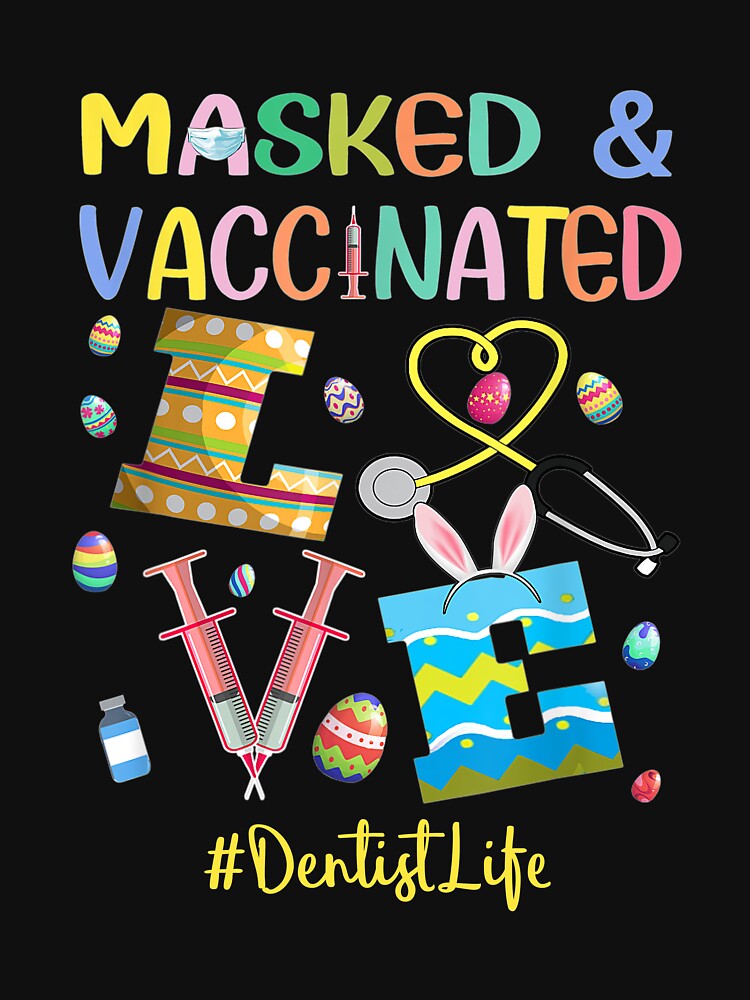 Masked easter 2021, easter 2021, I'm The Dentist Bunny Matching Family Easter Party by codyemantai