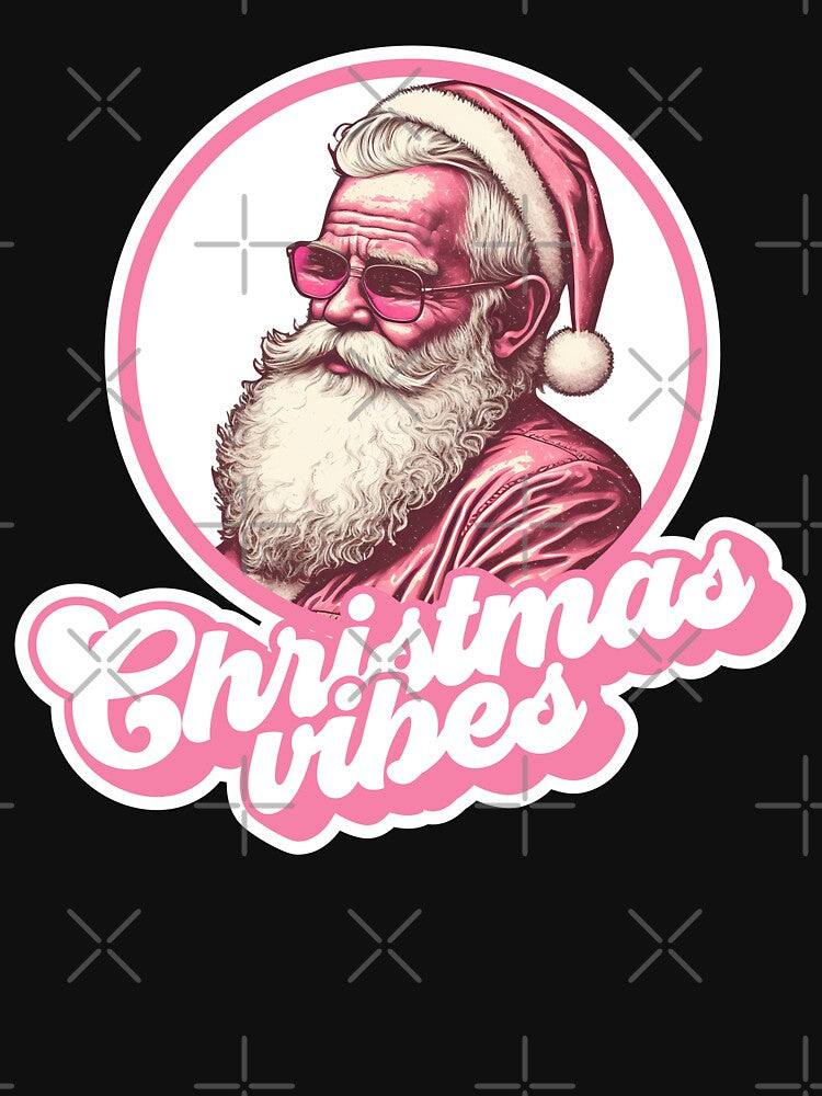 Retro Vintage Pink Santa Claus by RogueDroid