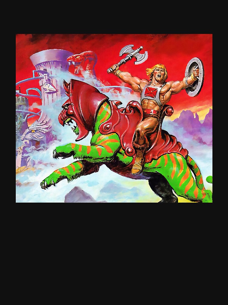 He-Man on Cringer Into Battle Cat by LarryJustus