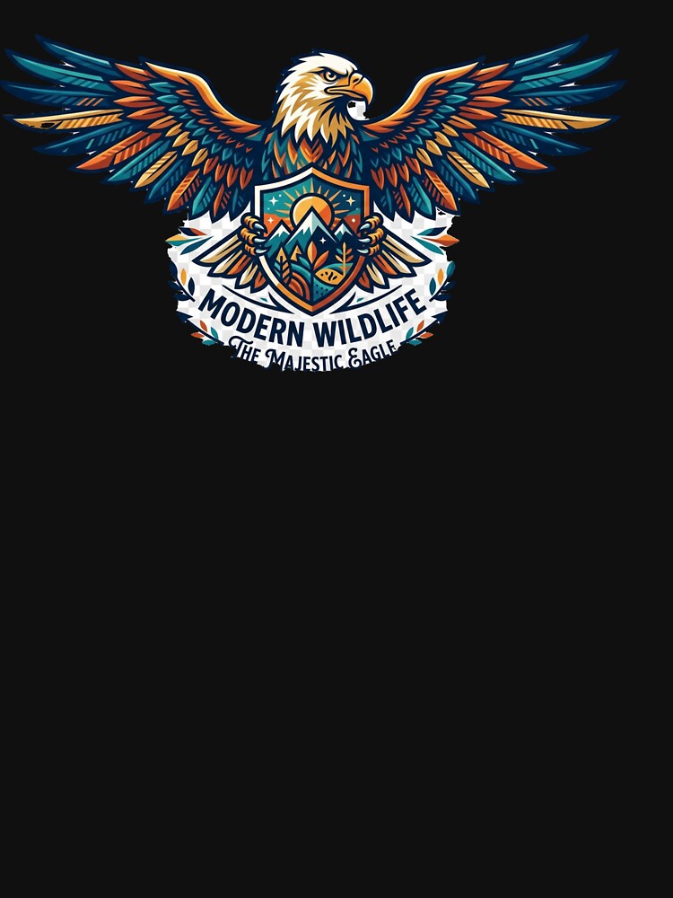 The Majestic Eagle - Modern Wildlife Vector Emblem by Trendykunnu