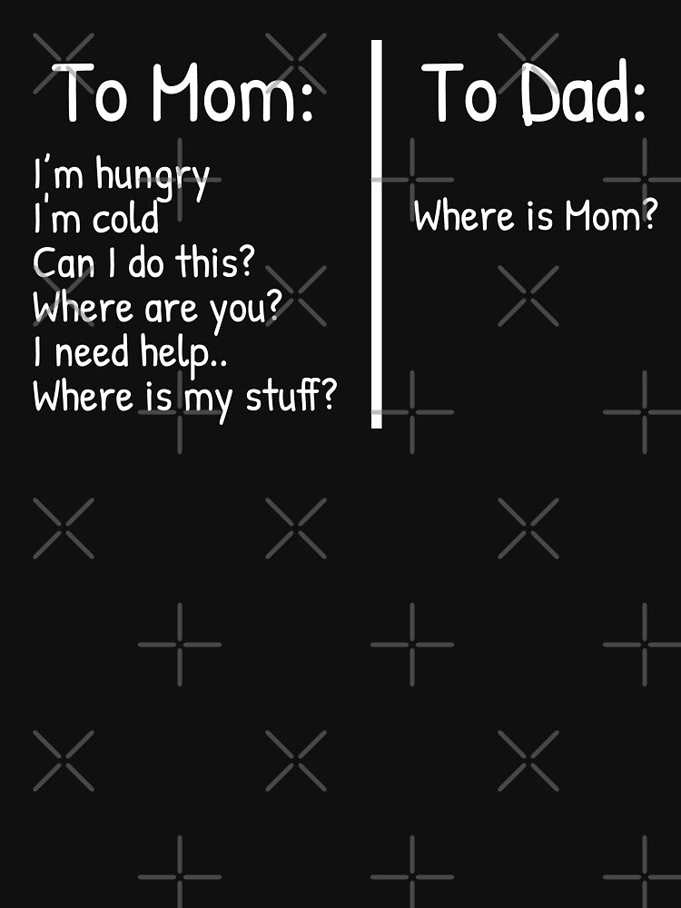 To Mom I'm hungry, to Dad where is mom, funny Christmas gift, mom gift, dad gift by julexy