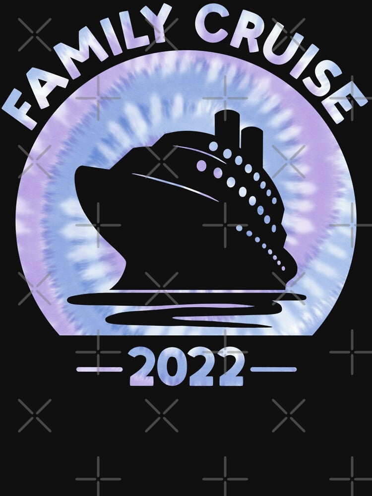 Family Cruise 2022 Tie Dye Print For Family Cruise Trip by JokeGysen